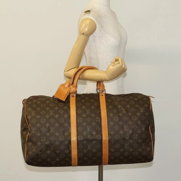 LOUIS VUITTON Monogram Keepall 55 Boston Bag - Picture 14 of 16